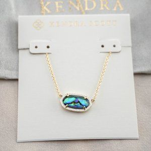 Kendra Scott Elisa Gold Necklace in Abalone Shell